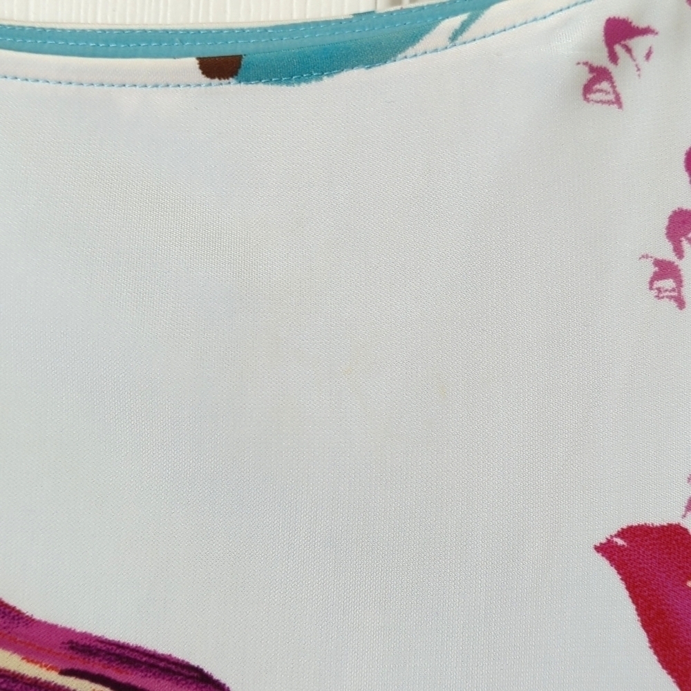 Yigal Azrouel Vibrant Abstract Printed Silk Blend Low Waisted A-Line Mini Skirt - Picture 10 of 11
